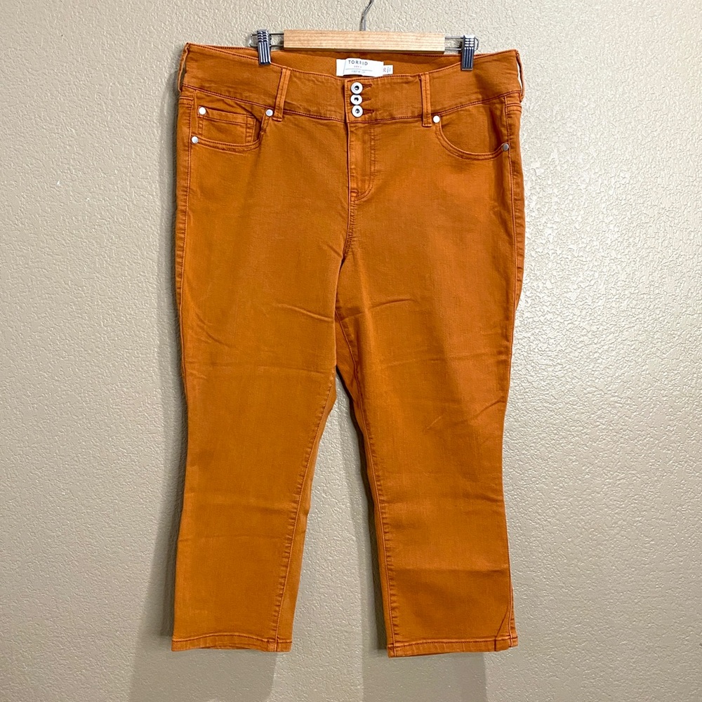 Torrid Orange Crop Jegging